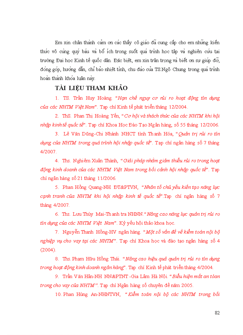 image for page Quản trị rủi ro tín dụng tại Ngân hàng thương mại cổ phần Liên Việt 1