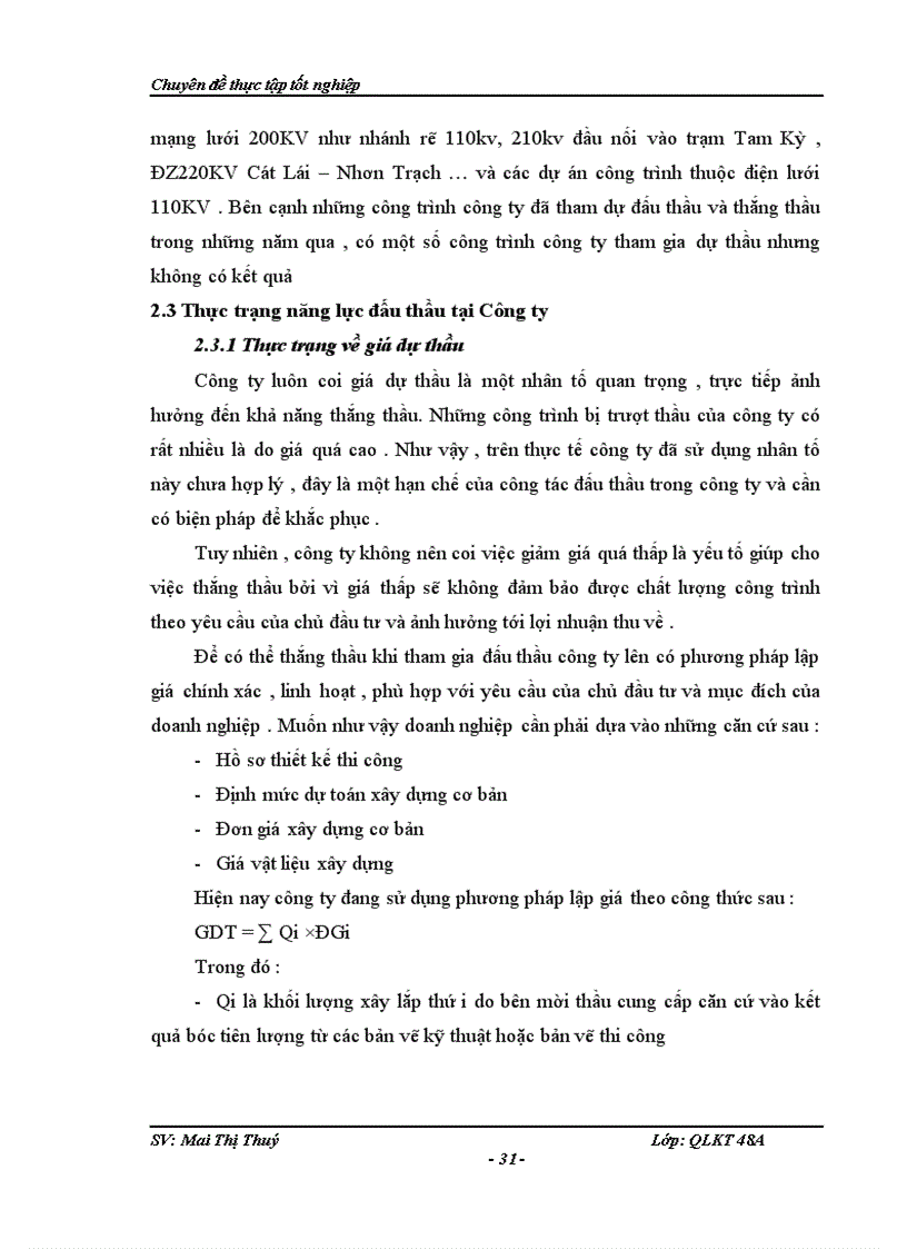 image for page Nâng cao năng lực đấu thầu của công ty cổ phần xây lắp điện