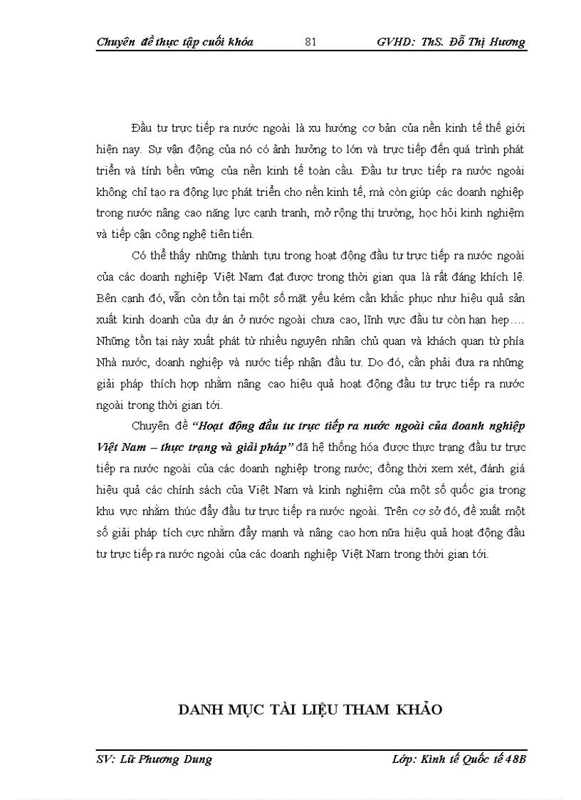 image for page Hoạt động đầu tư trực tiếp ra nước ngoài của các doanh nghiệp Việt Nam thực trạng và giải pháp 1