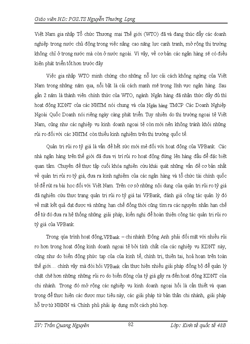 image for page Quản lý rủi ro tỷ giá VPBank chi nhánh Đông Anh 1