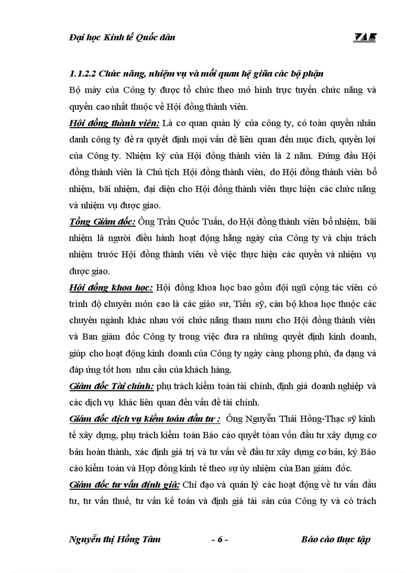 image for page Tổng quan về công ty tnhh kiểm toán và định giá Việt nam VAE