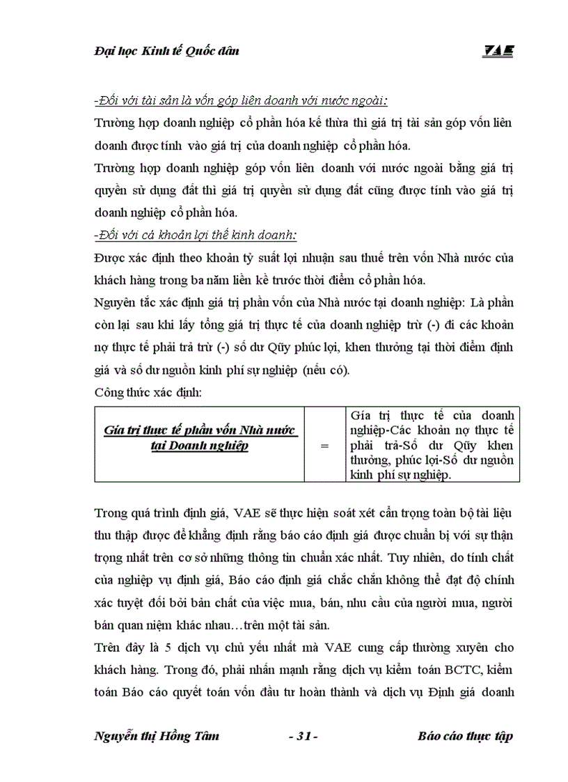 image for page Tổng quan về công ty tnhh kiểm toán và định giá Việt nam VAE