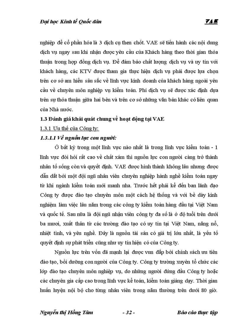 image for page Tổng quan về công ty tnhh kiểm toán và định giá Việt nam VAE