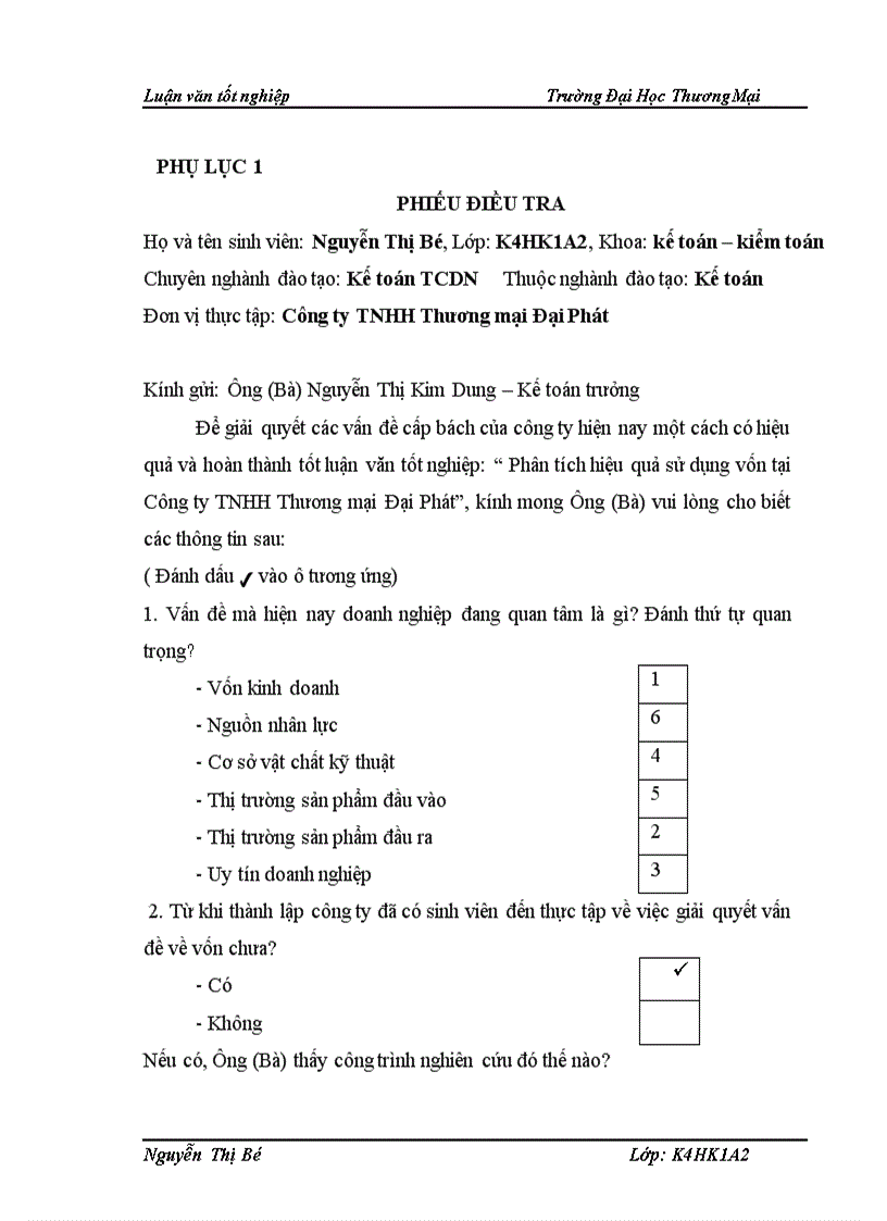 image for page Phân tích hiệu quả sử dụng vốn tại công ty TNHH Thương mại Đại Phát 1