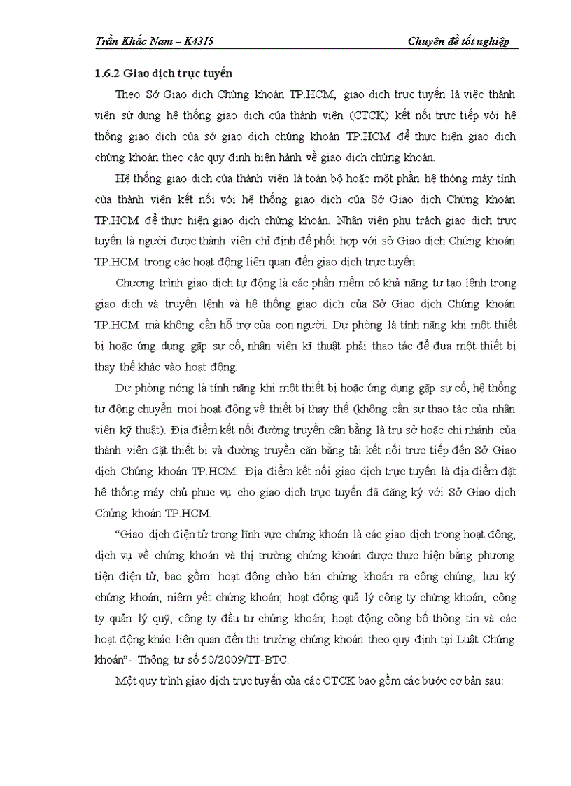 image for page Hoàn thiện quy trình giao dịch trực tuyến tại website http www tvsc vn của Công ty Cổ phần Chứng khoán Trí Việt 1