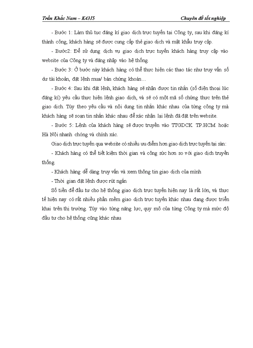 image for page Hoàn thiện quy trình giao dịch trực tuyến tại website http www tvsc vn của Công ty Cổ phần Chứng khoán Trí Việt 1