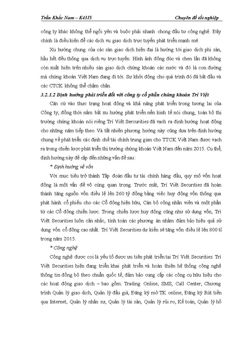 image for page Hoàn thiện quy trình giao dịch trực tuyến tại website http www tvsc vn của Công ty Cổ phần Chứng khoán Trí Việt 1