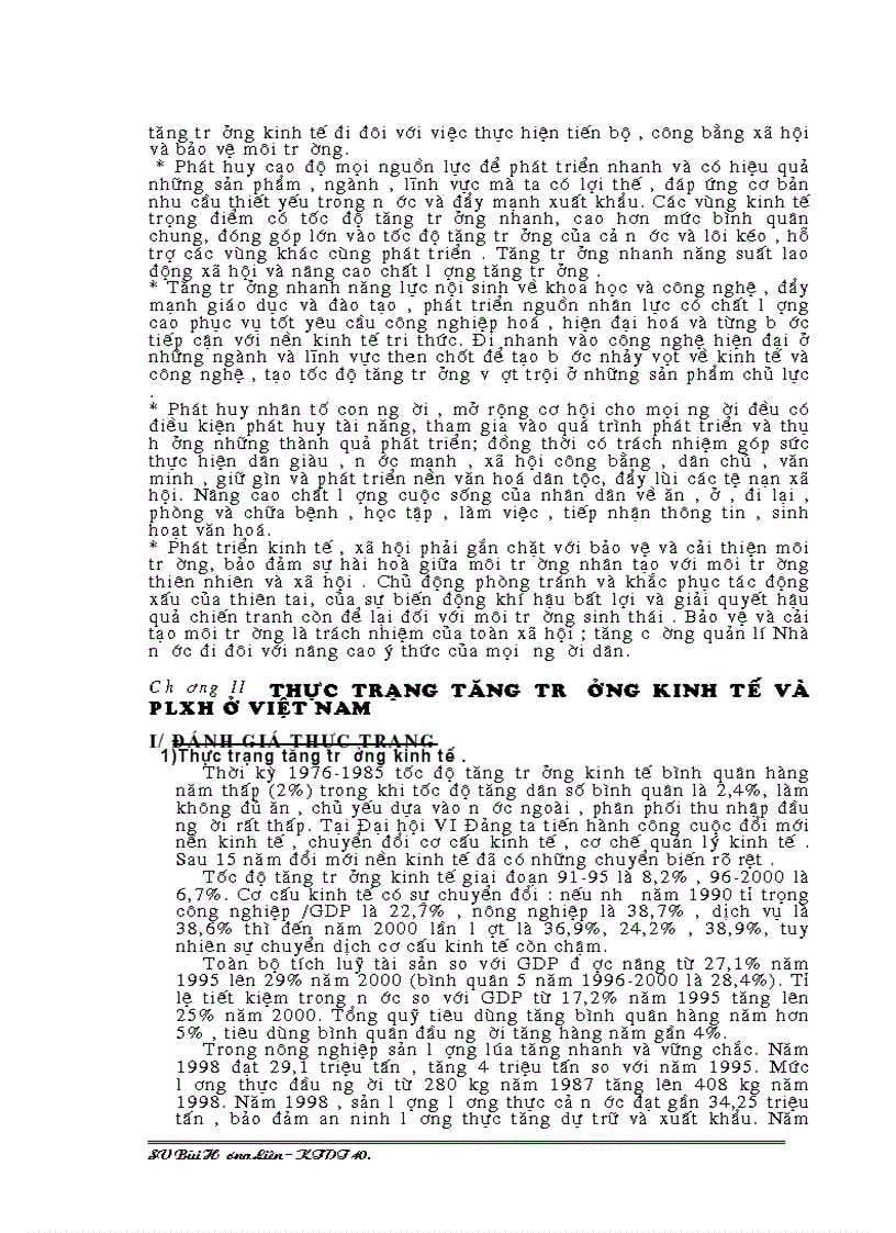 image for page Mối quan hệ giữa tăng trưởng kinh tế với việc nâng cao đời sống vật chất và PLXH cho nhân dân trong quá trình phát triển kinh tế Việt Nam