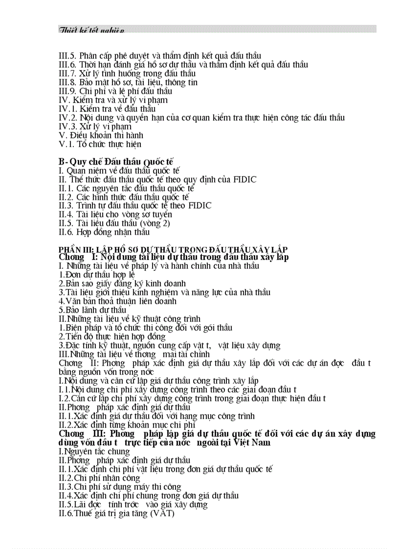 image for page Quy chế đấu thầu và Lập hồ sơ dự thầu trong đấu thầu xây lắp