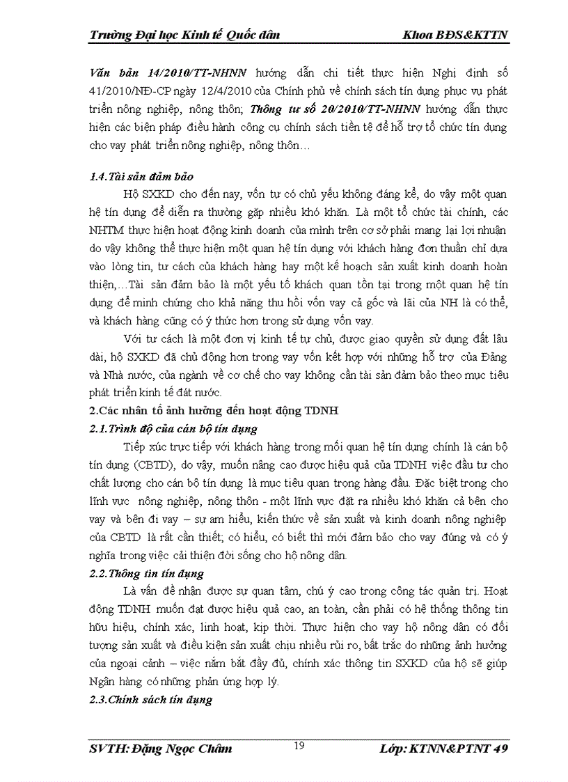 image for page Cơ sở lý luận và thực tiễn của vấn đề nâng cao hiệu quả tín dụng của Ngân hàng Nông nghiệp và Phát triển nông thôn đối với hộ sản xuất kinh doanh trong lĩnh vực nông nghiệp nông thôn