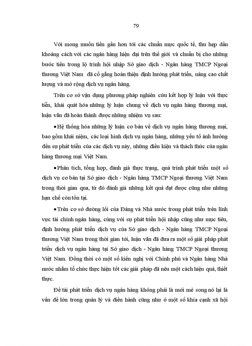 image for page Phát triển dịch vụ ngân hàng tại Sở giao dịch Ngân hàng thương mại cổ phần Ngoại thương Việt Nam