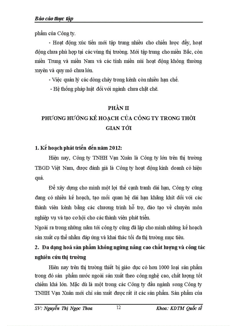 image for page Một số giải pháp hoàn thiện kênh phân phối sản phẩm của Công ty TNHH Vạn Xuân