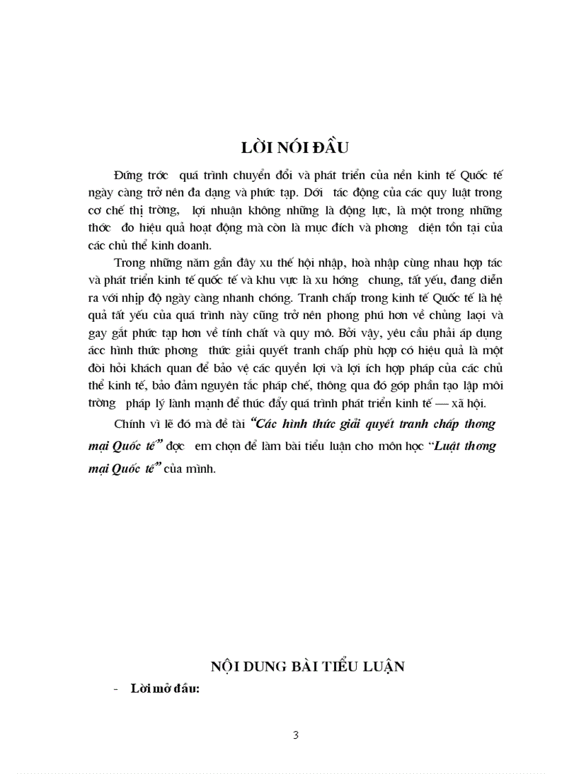 image for page Các hình thức giải quyết tranh chấp thương mại Quốc tế