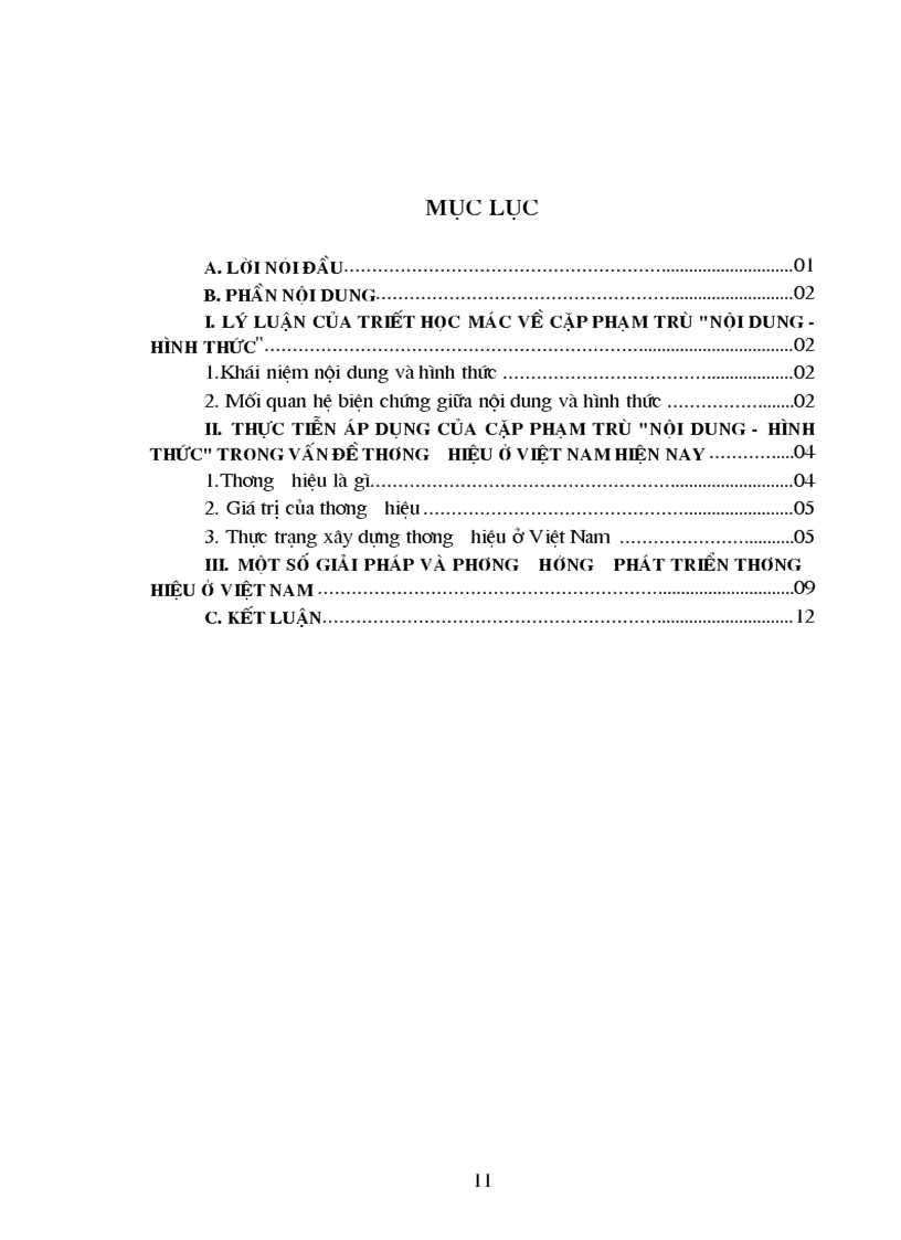 image for page Thực tiễn áp dụng cặp phạm trù Nội dung hình thức trong vấn đề thương hiệu trong nền kinh tế thị trường định hướng XHCN ở Việt Nam