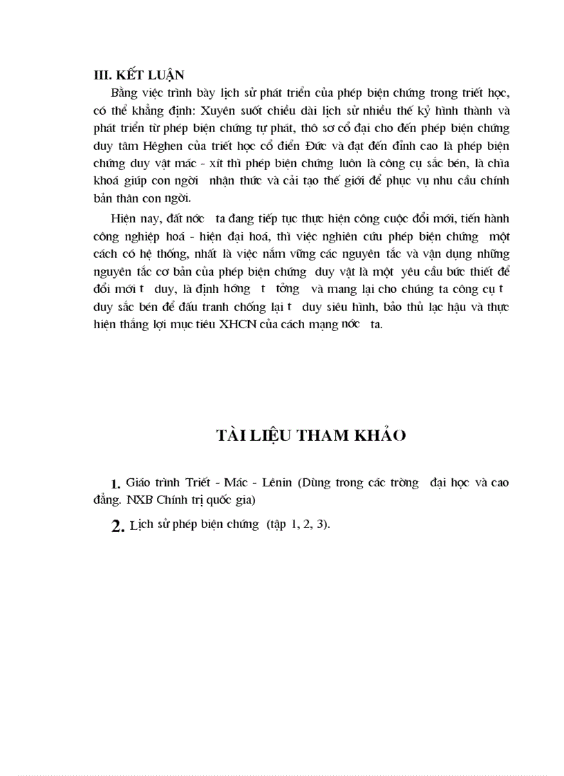 image for page Trình bày lịch sử phát triển của phép biện chứng trong triết học