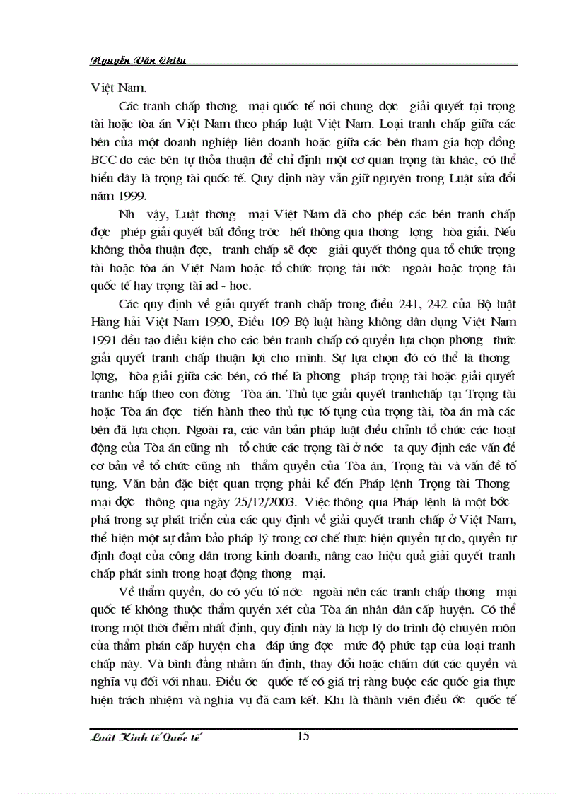 image for page Pháp luật về giải quyết tranh chấp thương mại quốc tế