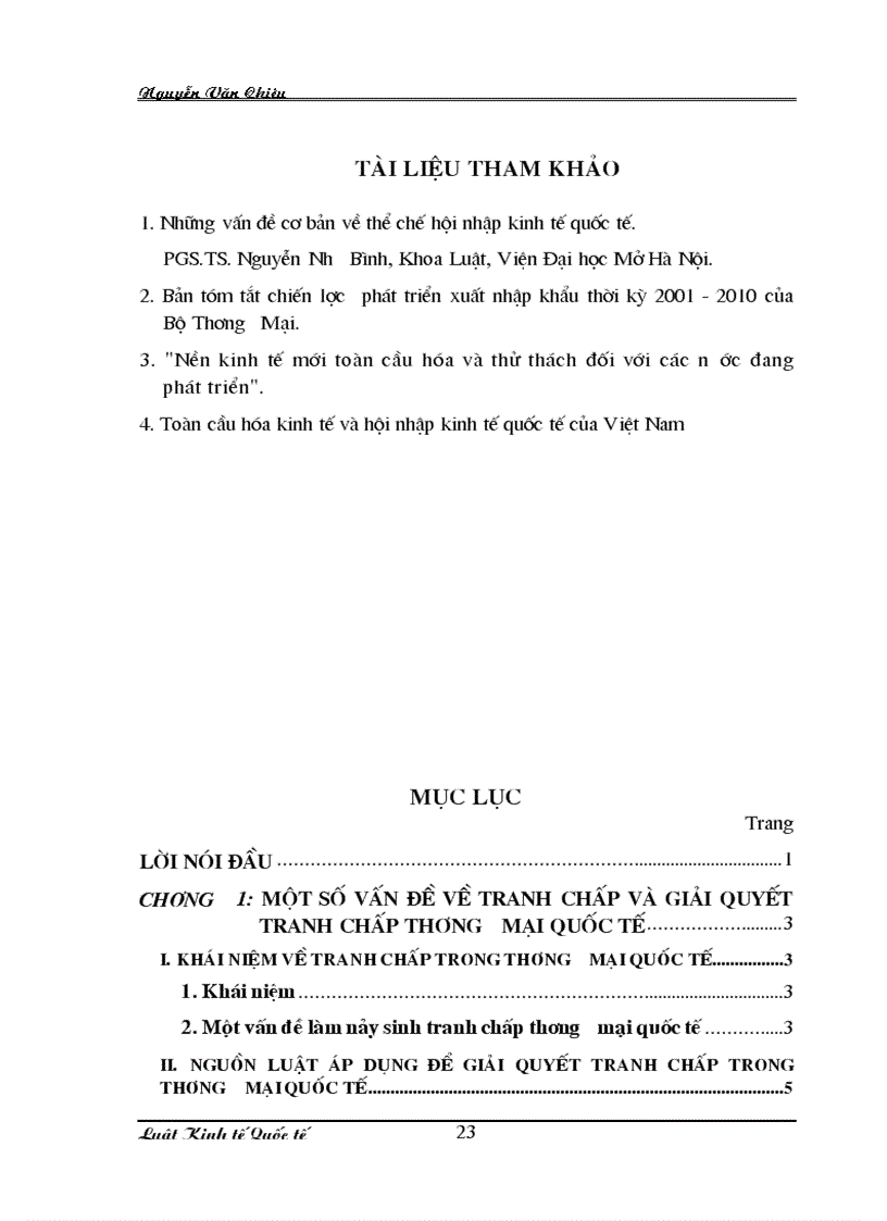 image for page Pháp luật về giải quyết tranh chấp thương mại quốc tế