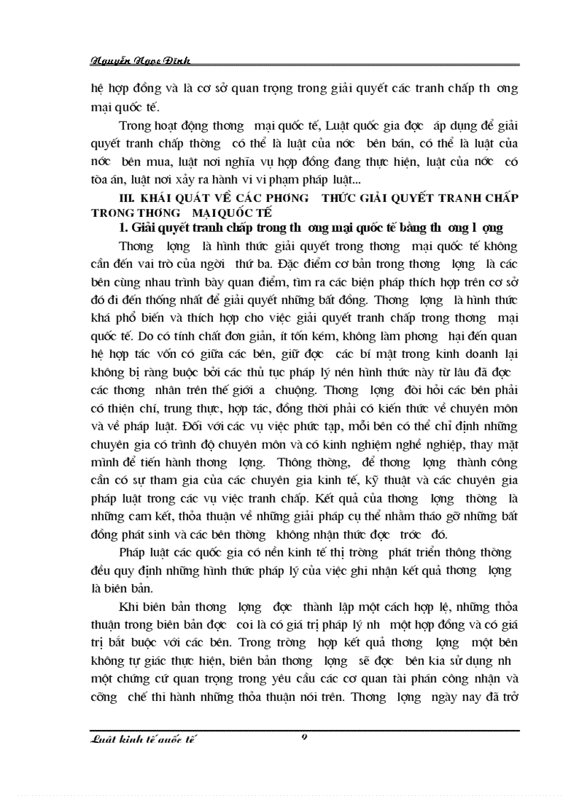 image for page Pháp luật về giải quyết tranh chấp thương mại quốc tế 1