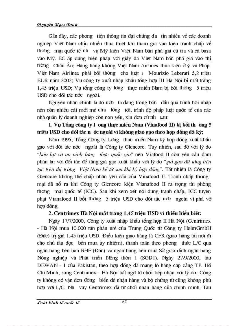 image for page Pháp luật về giải quyết tranh chấp thương mại quốc tế 1