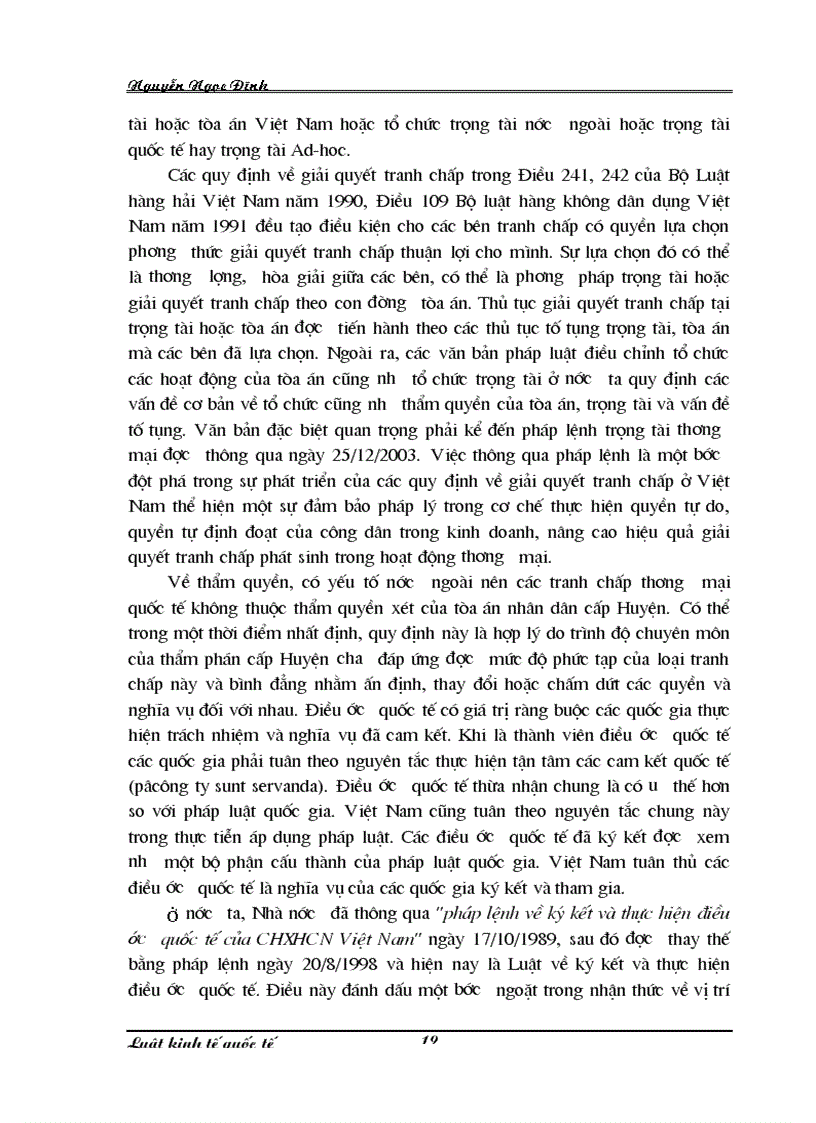 image for page Pháp luật về giải quyết tranh chấp thương mại quốc tế 1