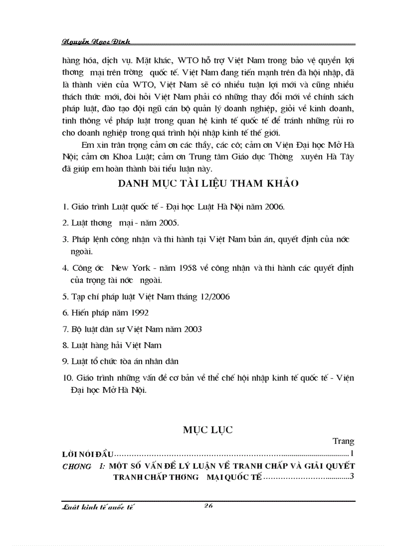 image for page Pháp luật về giải quyết tranh chấp thương mại quốc tế 1