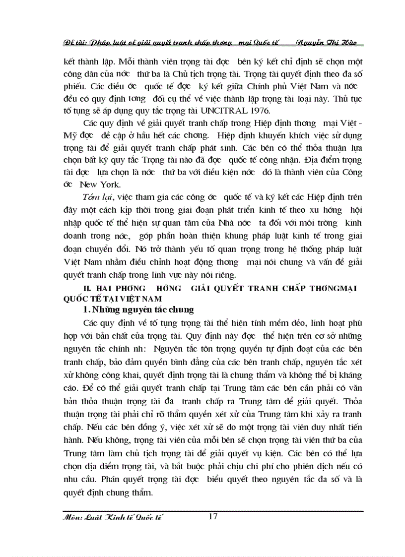 image for page Pháp luật về giải quyết tranh chấp thương mại quốc tế