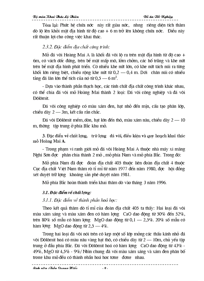 image for page Lựa chọn phương pháp đào hào mở vỉa nhằm tận thu tài nguyên và bảo vệ môi trường