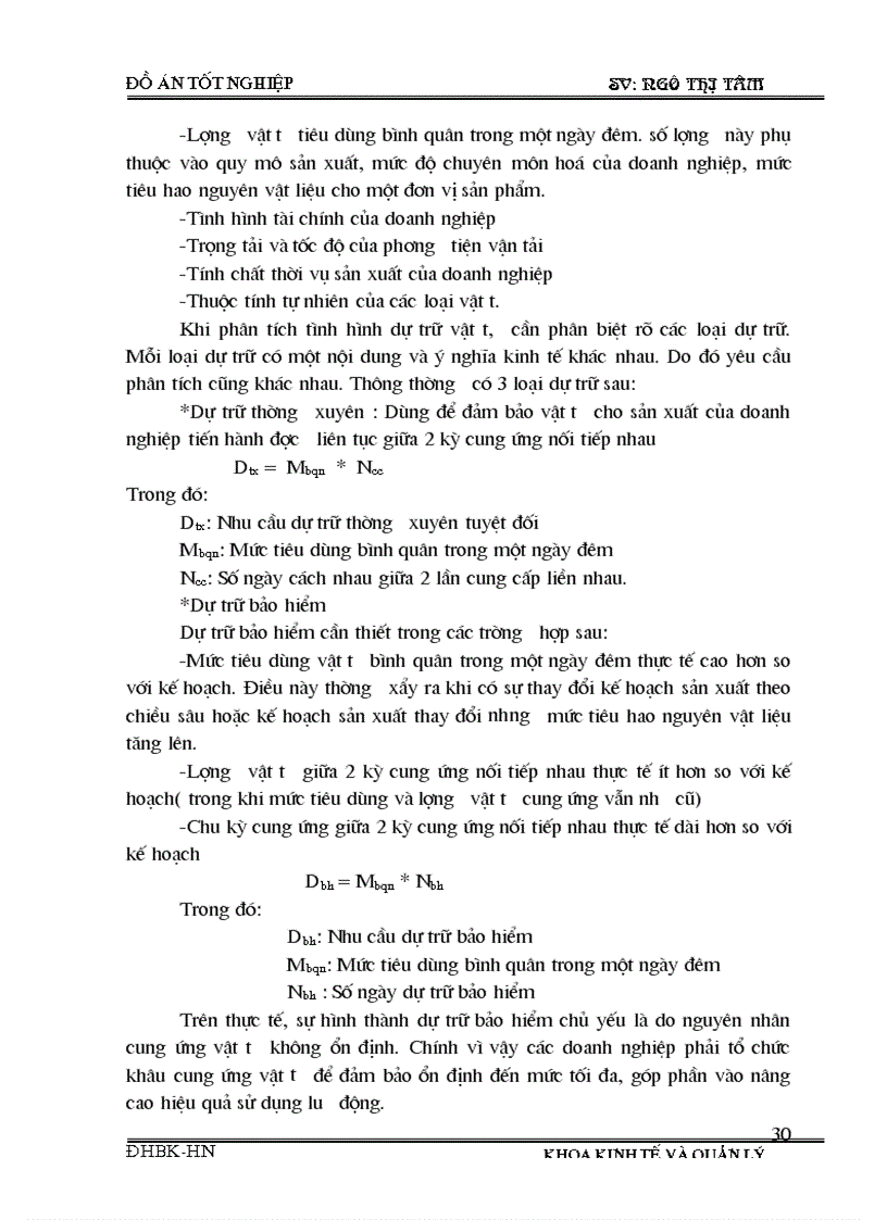 image for page Phân tích tình hình cung ứng dự trữ và sử dụng vật tư và một số biện pháp nâng cao tình hình cung ứng dự trữ và sử dụng vật tư tại Công ty cao su sao vàng