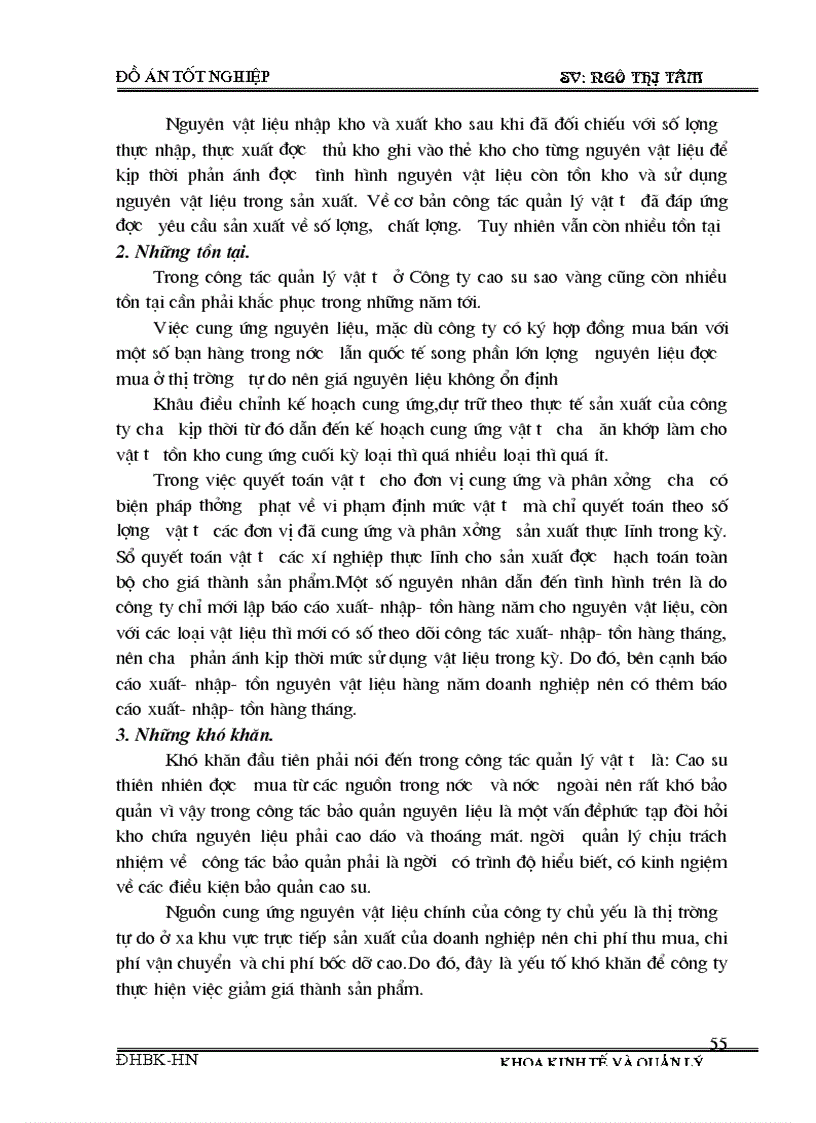 image for page Phân tích tình hình cung ứng dự trữ và sử dụng vật tư và một số biện pháp nâng cao tình hình cung ứng dự trữ và sử dụng vật tư tại Công ty cao su sao vàng