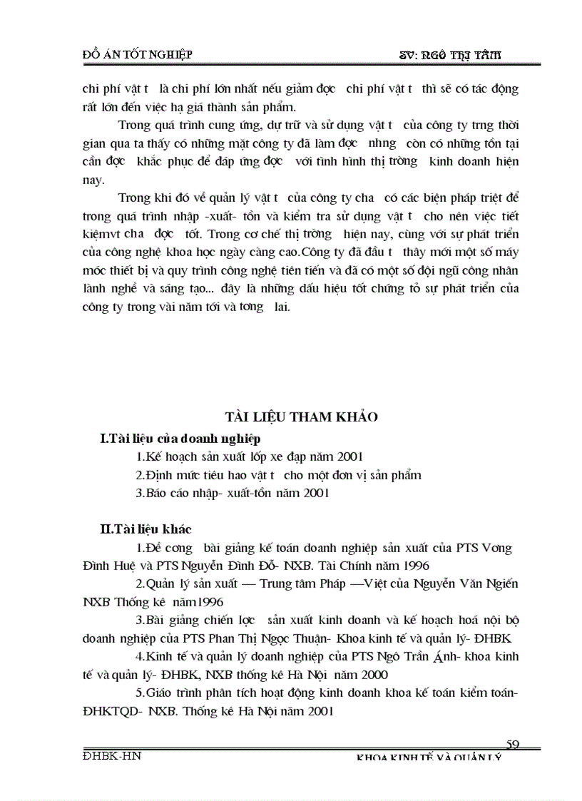 image for page Phân tích tình hình cung ứng dự trữ và sử dụng vật tư và một số biện pháp nâng cao tình hình cung ứng dự trữ và sử dụng vật tư tại Công ty cao su sao vàng