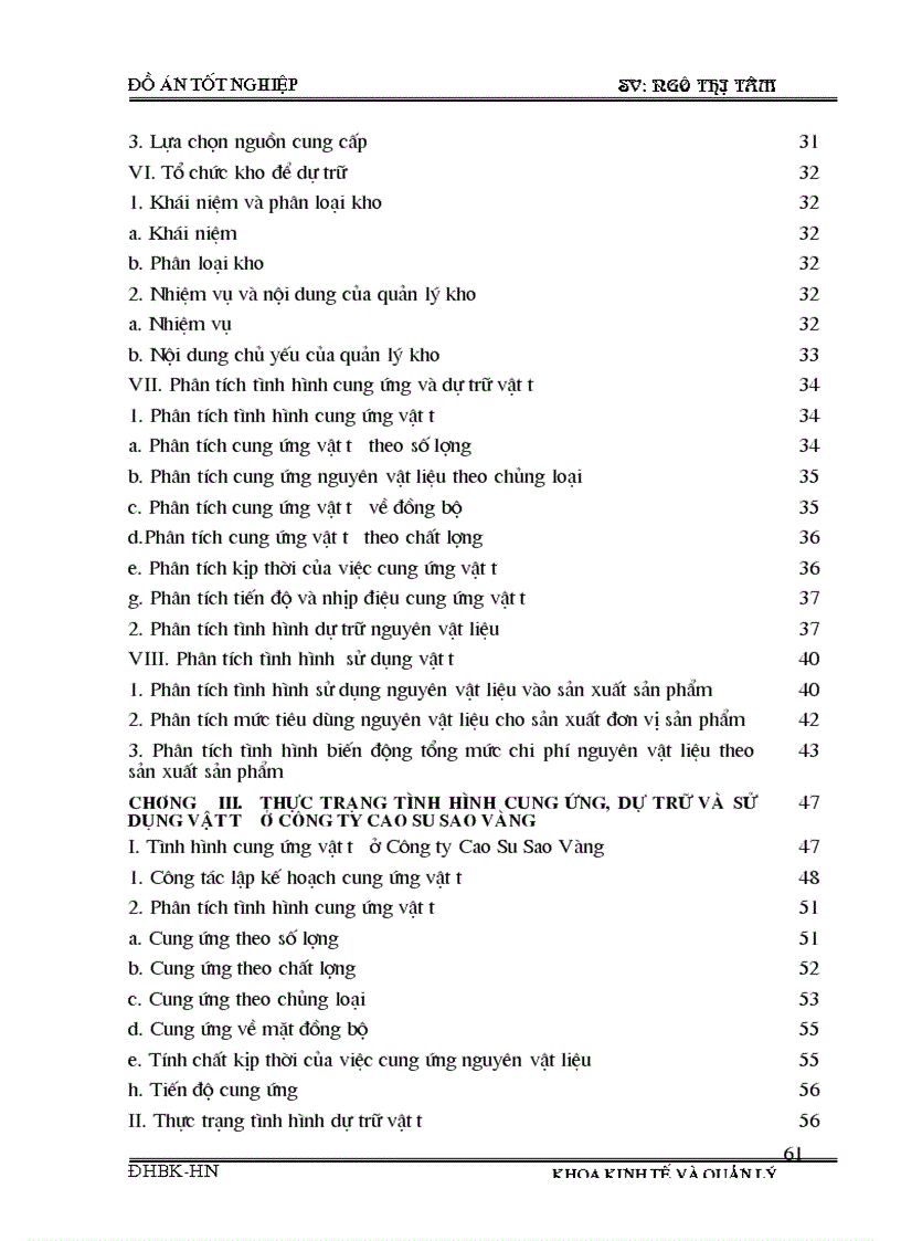 image for page Phân tích tình hình cung ứng dự trữ và sử dụng vật tư và một số biện pháp nâng cao tình hình cung ứng dự trữ và sử dụng vật tư tại Công ty cao su sao vàng