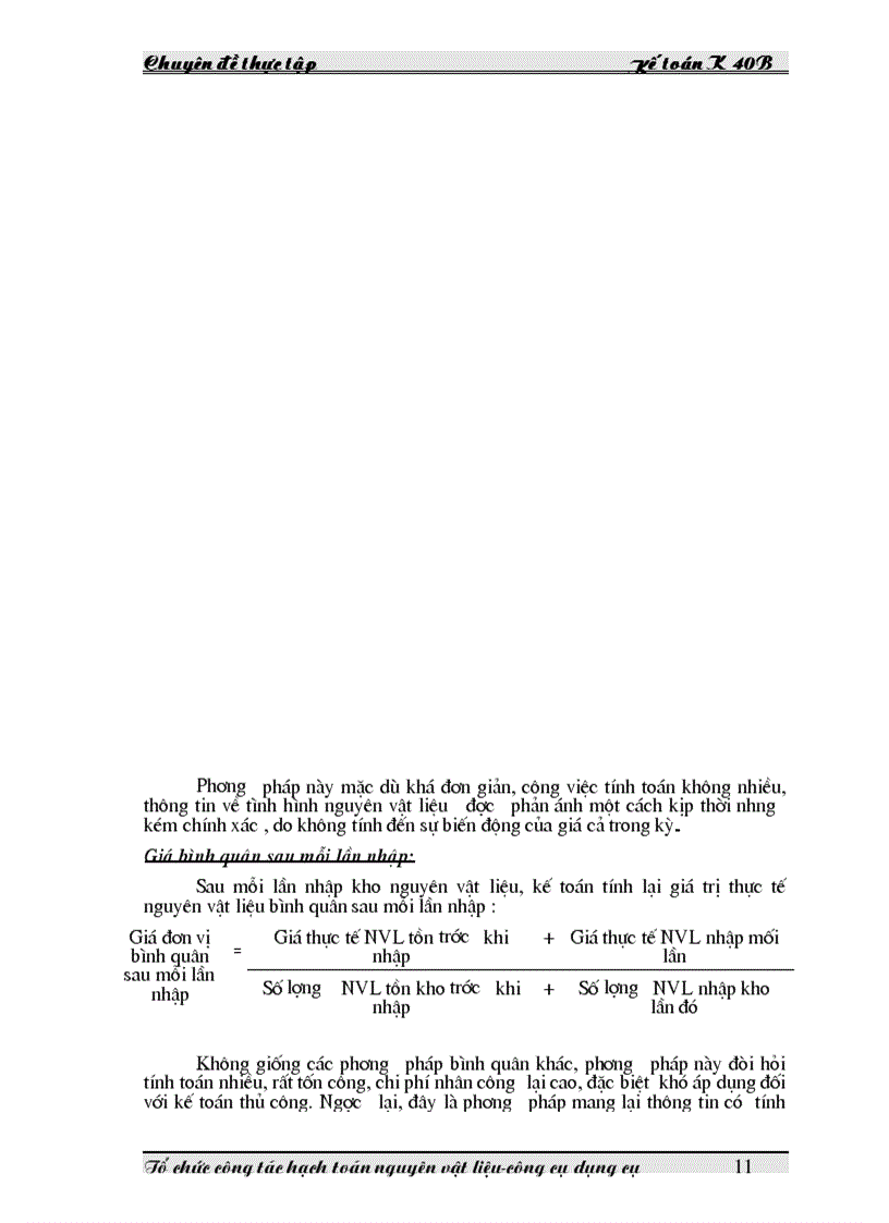 image for page Tổ chức công tác hạch toán nguyên vật liệu công cụ dụng cụ