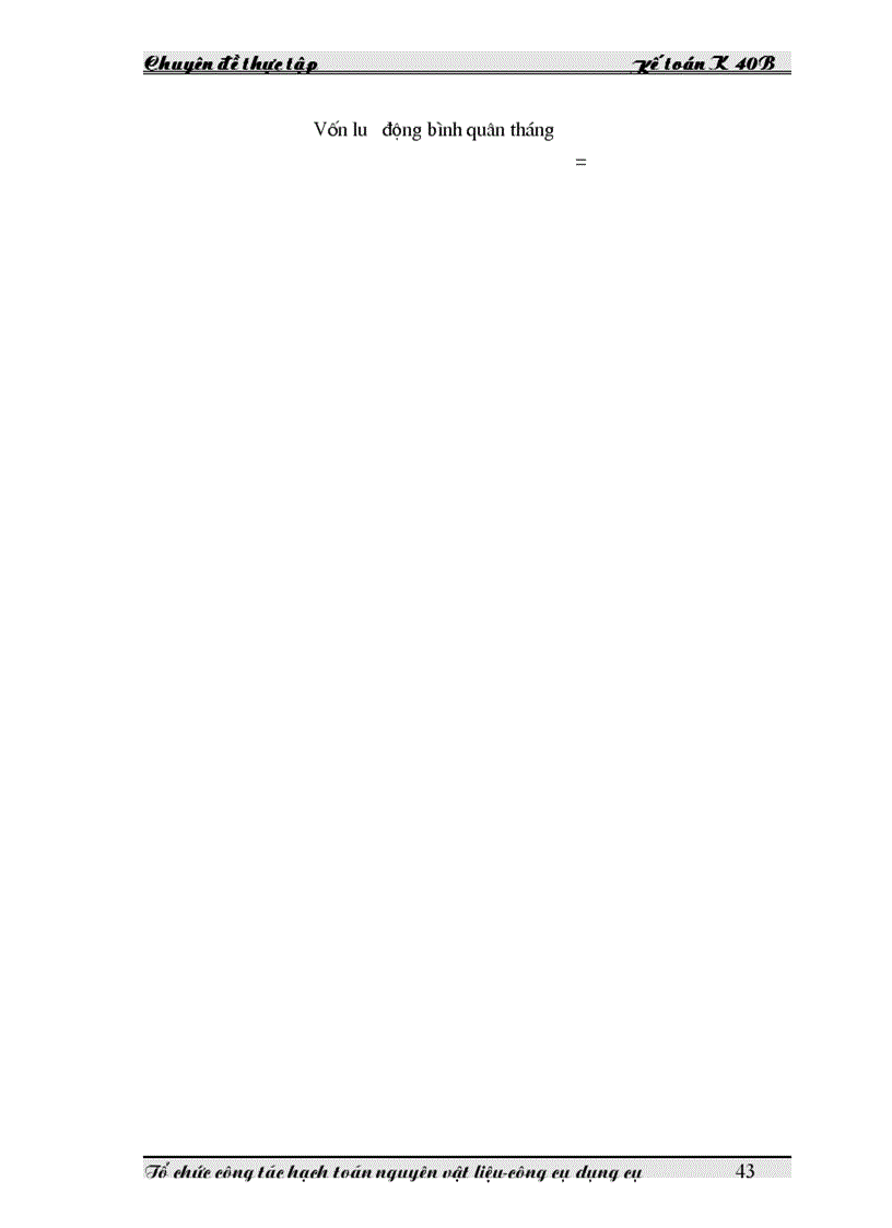 image for page Tổ chức công tác hạch toán nguyên vật liệu công cụ dụng cụ