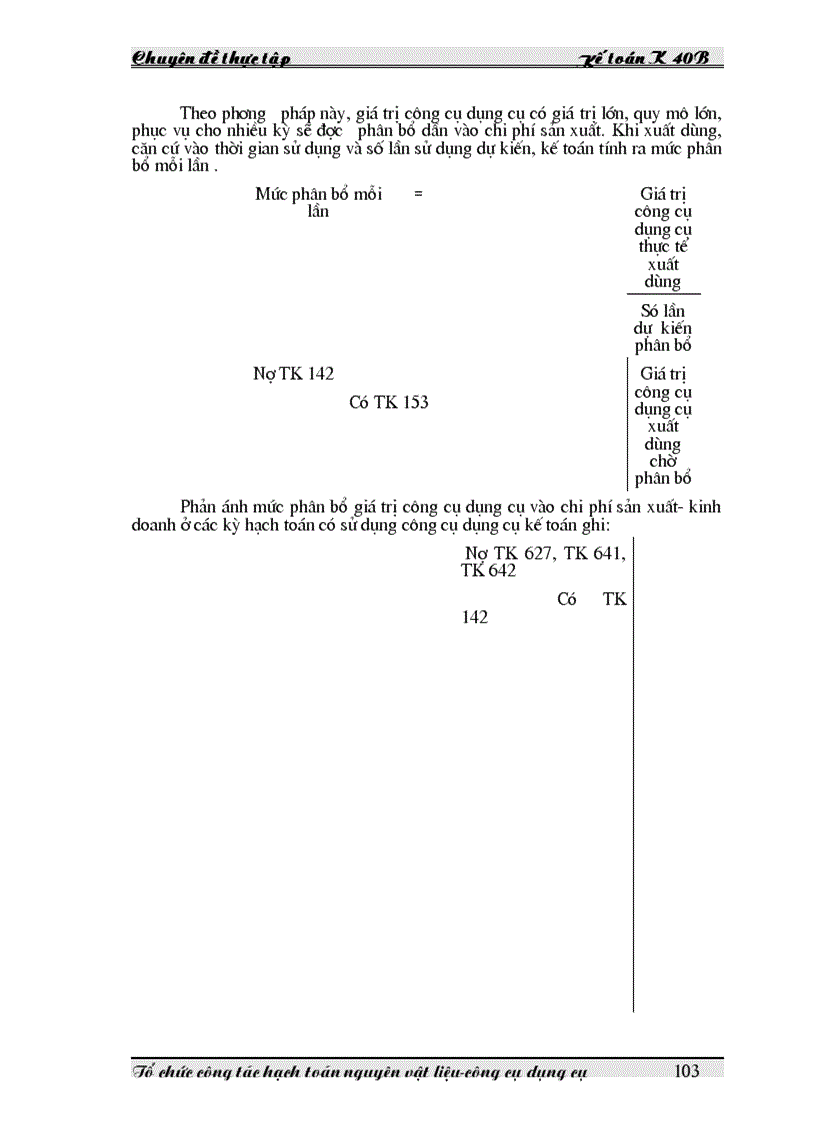 image for page Tổ chức công tác hạch toán nguyên vật liệu công cụ dụng cụ