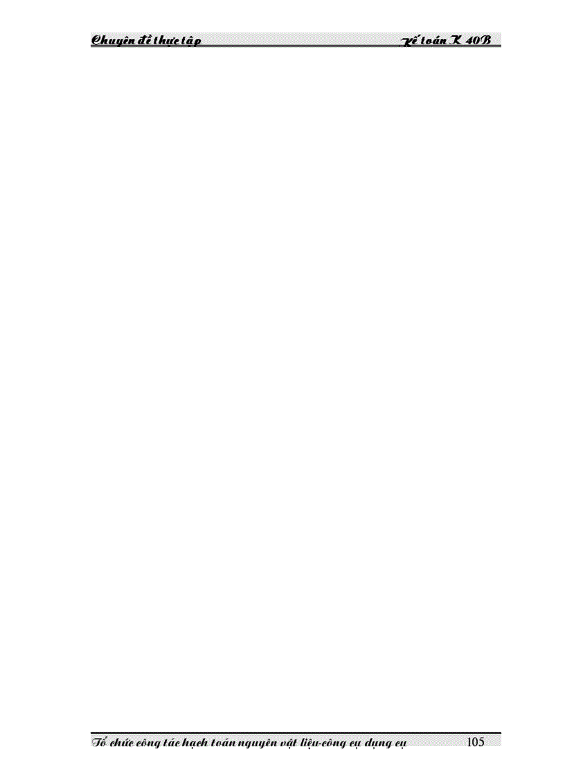 image for page Tổ chức công tác hạch toán nguyên vật liệu công cụ dụng cụ