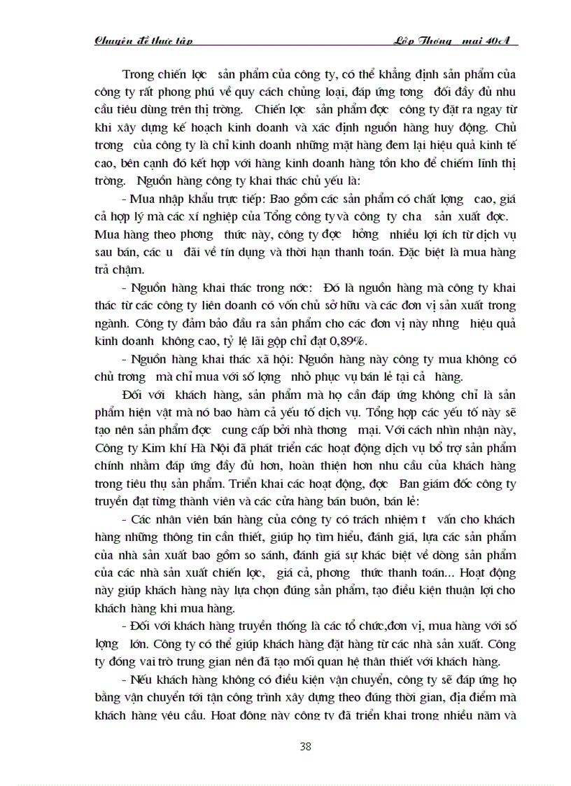 image for page Giải pháp cơ bản hoàn thiện hoạt động Marketing của Công ty Kim khí Hà Nội