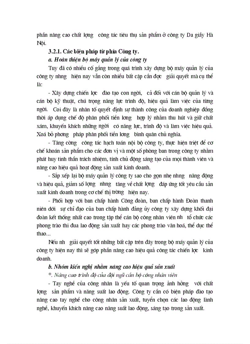 image for page Một số giải pháp nhằm đẩy mạnh hoạt động tiêu thụ sản phẩm tại Công ty da giầy Hà Nộ