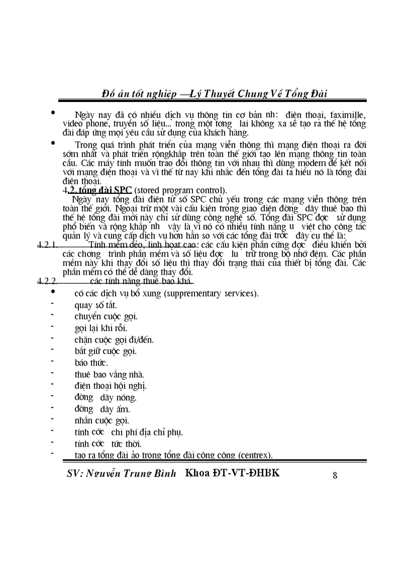 image for page Lý Thuyết Chung Về Tổng Đài