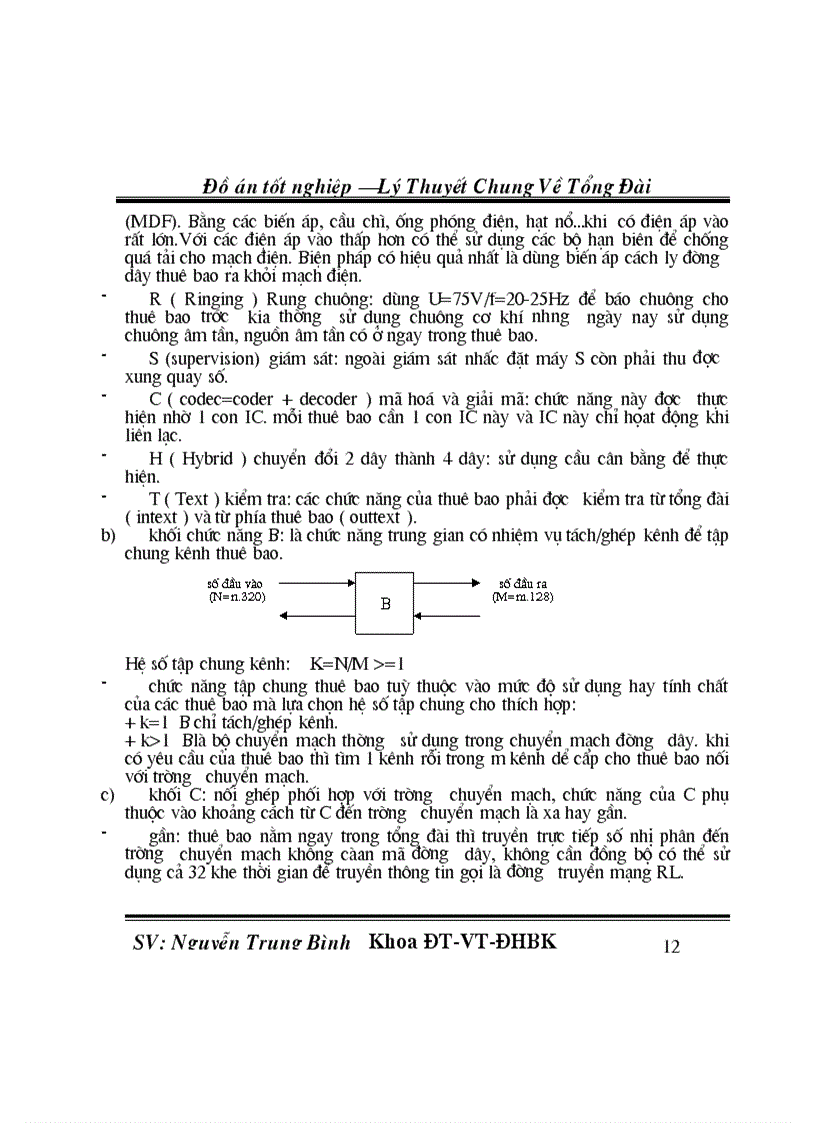 image for page Lý Thuyết Chung Về Tổng Đài
