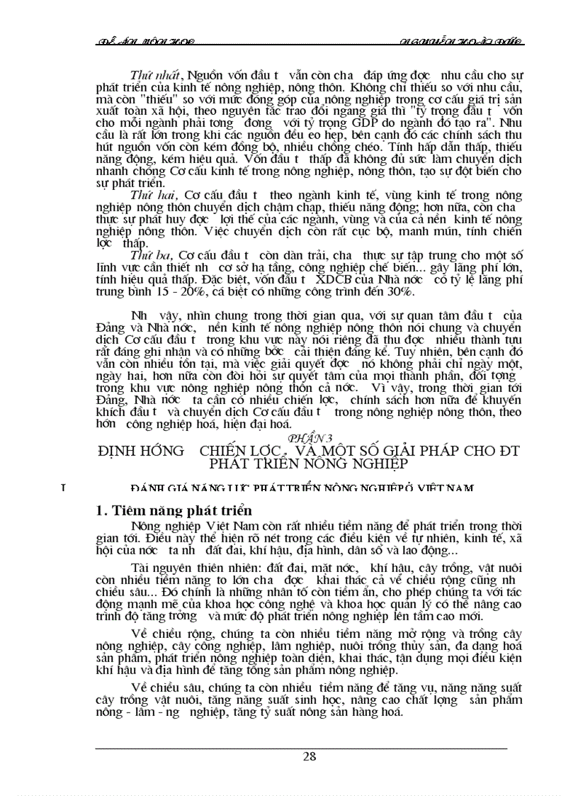 image for page Tình hình đầu tư phát triển nông nghiệp việt nam trong thời gian qua