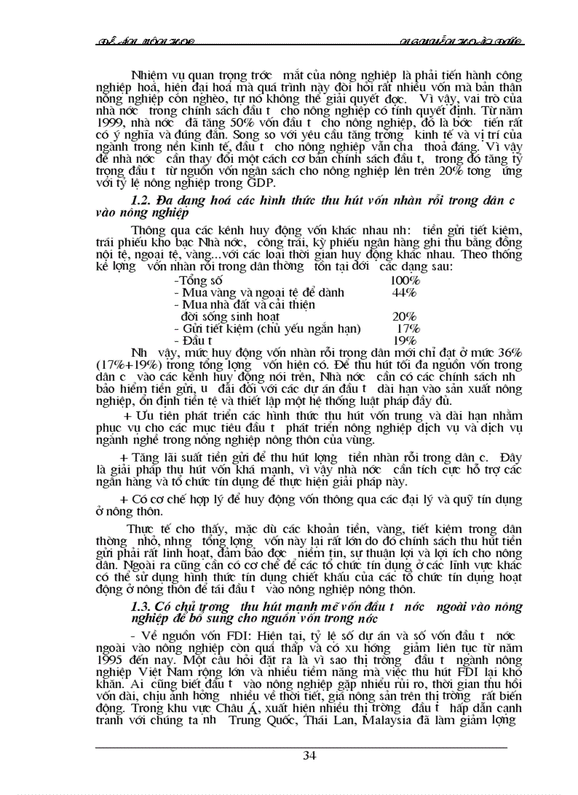 image for page Tình hình đầu tư phát triển nông nghiệp việt nam trong thời gian qua