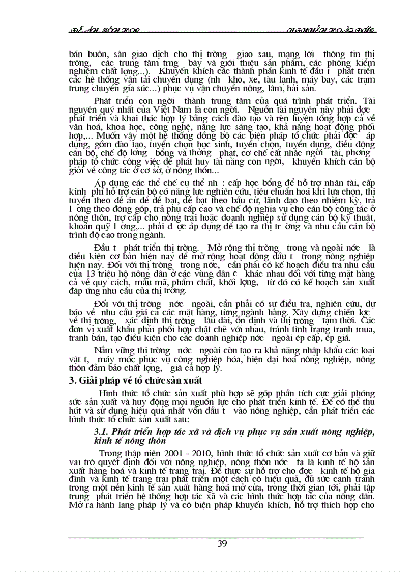 image for page Tình hình đầu tư phát triển nông nghiệp việt nam trong thời gian qua