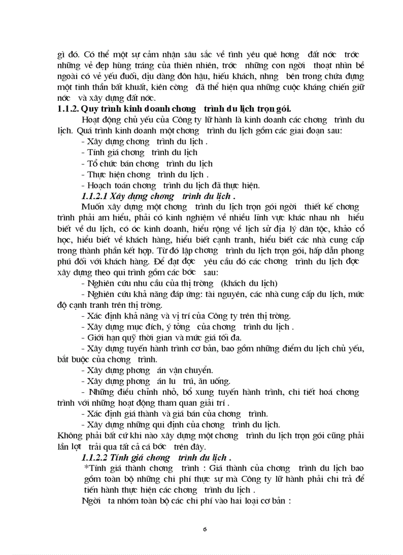 Hiệu quả kinh doanh chương trình du lịch của Công ty du lịchPhương Đông thực trạng và giải pháp
