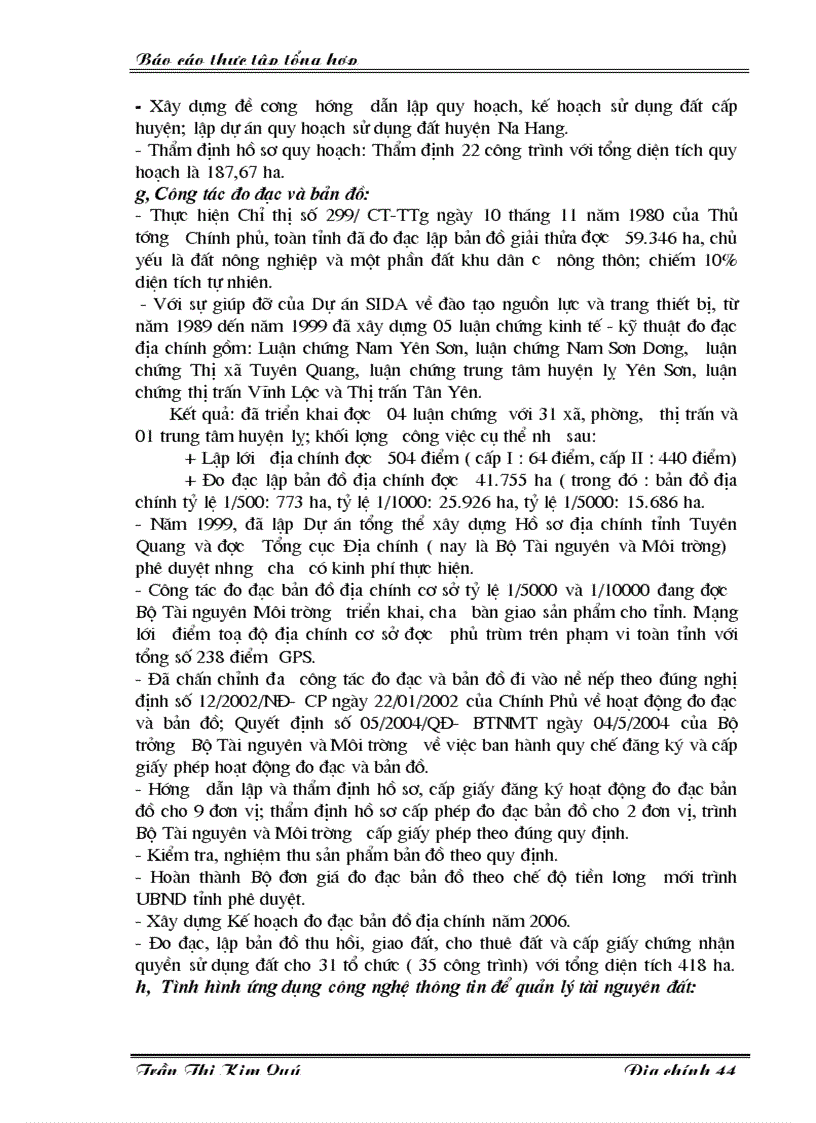 image for page Tình hình hoạt động của Sở Tài nguyên và Môi trường tỉnh Tuyên Quang