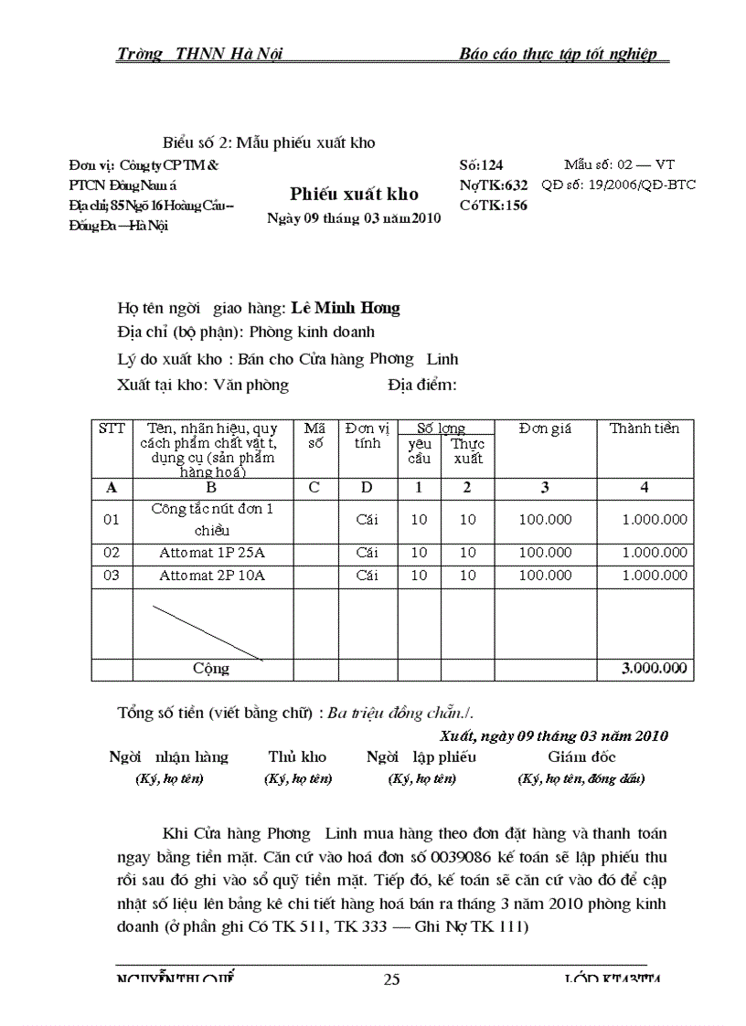 image for page Hoàn thiện kế toán tiêu thụ và xác định kết quả tiêu thụ tại Công ty Cổ phần Thương mại và phát triển Công nghệ Đông Nam 1