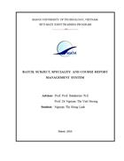 Batch subject speciality and course report management system 1