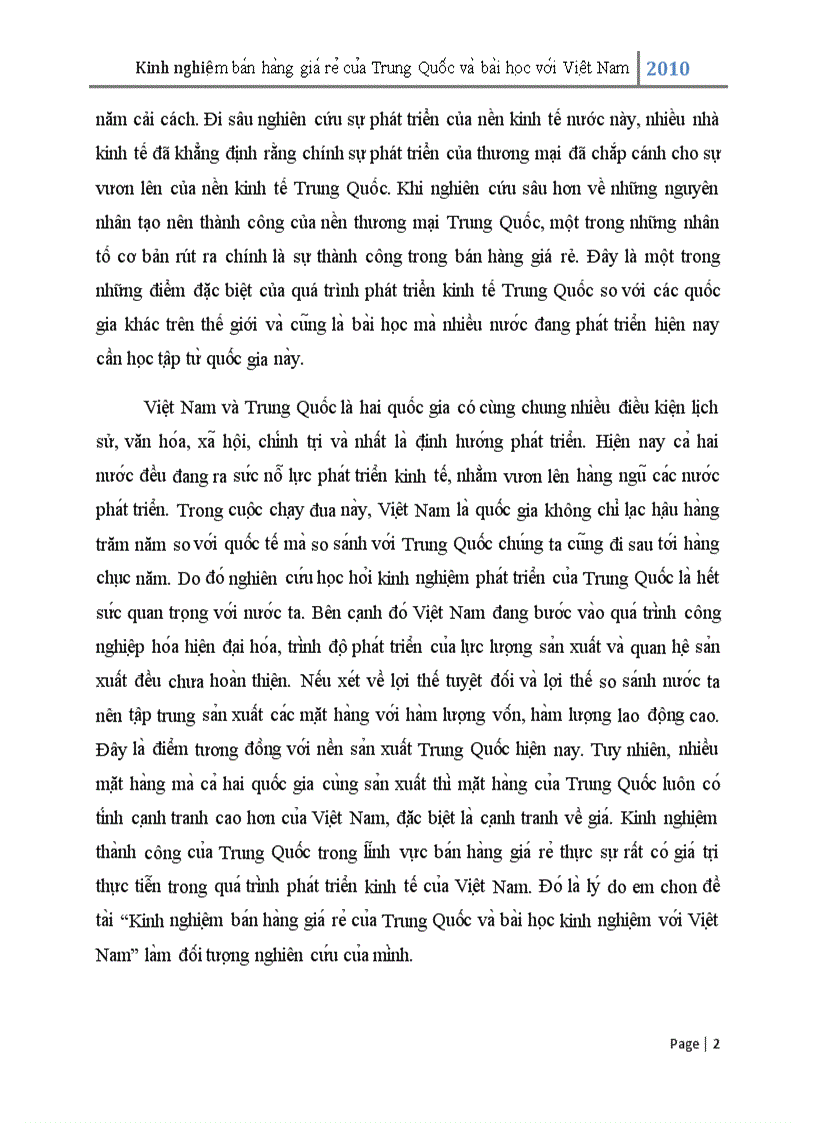 image for page Kinh nghiệm bán hàng giá rẻ của Trung Quốc và bài học kinh nghiệm với Việt Nam