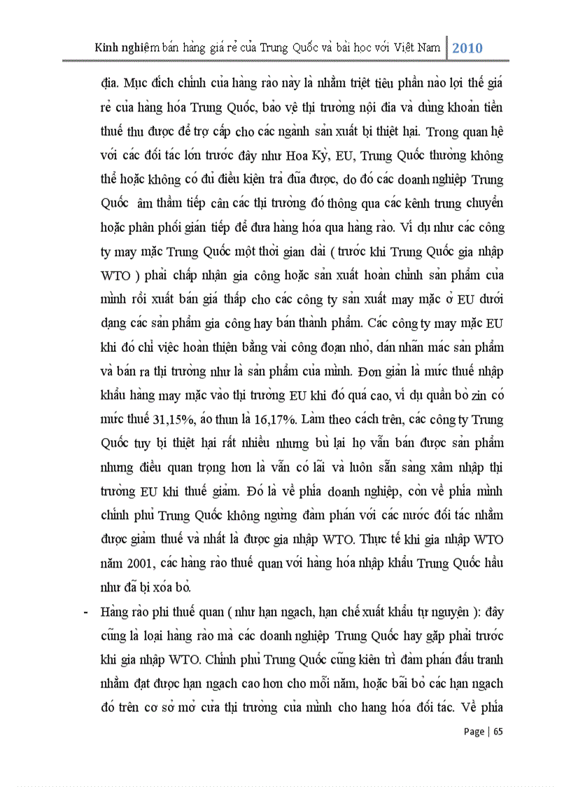 image for page Kinh nghiệm bán hàng giá rẻ của Trung Quốc và bài học kinh nghiệm với Việt Nam