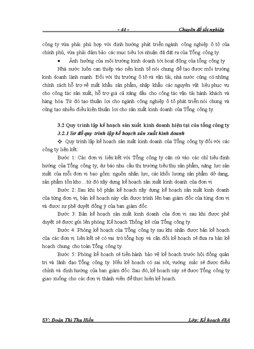 image for page Hoàn thiện công tác lập và thực hiện kế hoạch sản xuất kinh doanh tại Tổng công ty công nghiệp ô tô Việt Nam 1