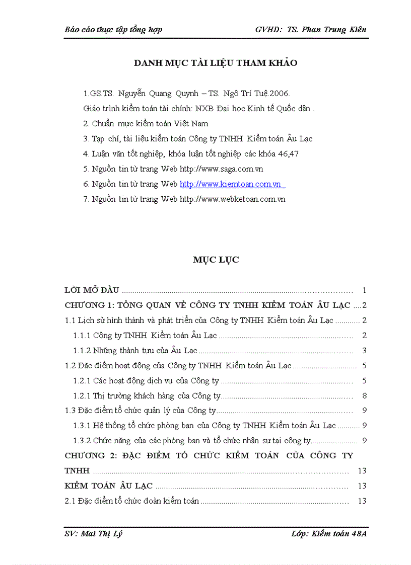 image for page Báo cáo thực tập tại Công ty TNHH Kiểm toán Âu Lạc